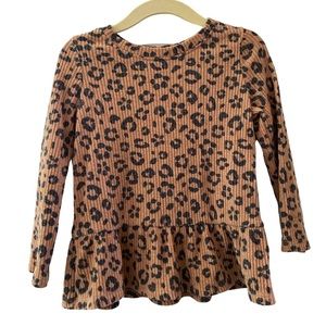 Cat & Jack Toddler Girls Cheetah Longsleeve